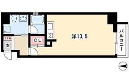 アーデン東別院 ワンルームの間取図画像