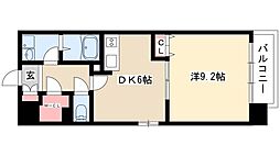 willDo太閤通 1DKの間取図画像