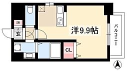 ザレジデンス志賀本通 ワンルームの間取図画像