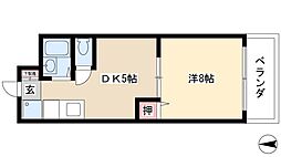 Wellbeing大須 1DKの間取図画像