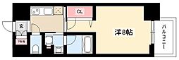 GRANDESPOIR車道 1Kの間取図画像