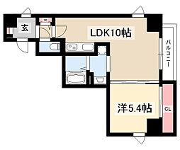 ミリオレビータ金山 1LDKの間取図画像