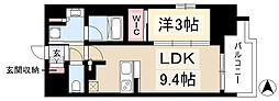 プレサンスレイズ千種今池 1LDKの間取図画像
