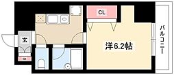 フィール大須 1Kの間取図画像
