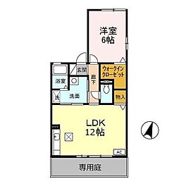 プリマベーラ 1LDKの間取図画像
