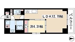 S-FORT熱田花町 1LDKの間取図画像