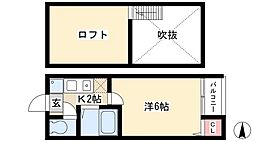 ロフト志賀本通 2階/-