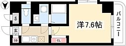 現代ハウス黄金 1Kの間取図画像