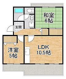 サンパティック8 2LDKの間取図画像
