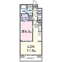 セリオ 1LDKの間取図画像