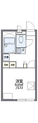 レオパレスUME 1Kの間取図画像