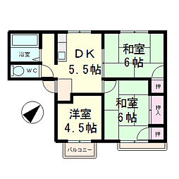 lagracedeux 3DKの間取図画像