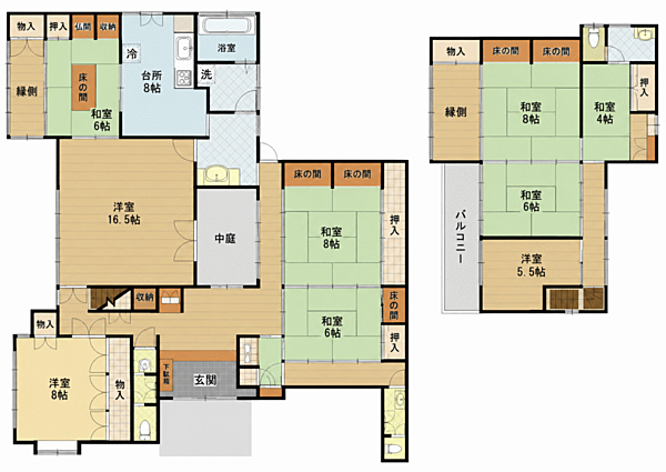 間取りを拡大表示