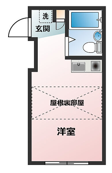 エミュー久米川 205｜東京都東村山市本町１丁目(賃貸アパート1R・2階・16.65㎡)の写真 その2