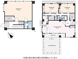 プレステージ鎌倉由比ヶ浜 3LDKの間取図画像