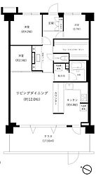 クリオ茅ケ崎柳島海岸 3LDKの間取図画像