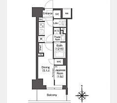 コンフォリア東新宿 1015 ｜ 東京都新宿区新宿6丁目27-48（賃貸マンション1K・10階・25.23㎡） その2