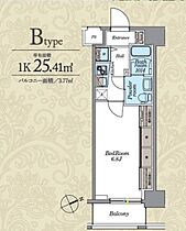 Log浅草 702 ｜ 東京都台東区寿3丁目15-14（賃貸マンション1K・7階・25.41㎡） その2