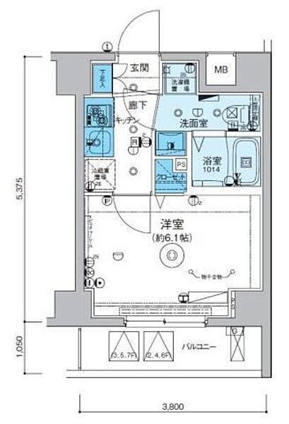 リヴシティ横濱インサイト 503｜神奈川県横浜市南区睦町1丁目(賃貸マンション1K・5階・20.42㎡)の写真 その2