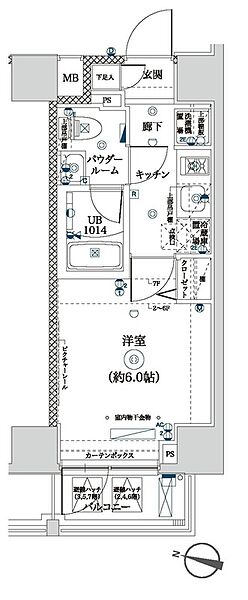 Ｌａ Ｄｏｕｃｅｕｒ吉野町 505｜神奈川県横浜市南区睦町1丁目(賃貸マンション1K・5階・20.31㎡)の写真 その2