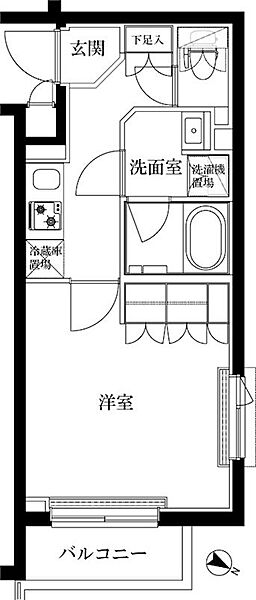 ルーブル蓮根弐番館 308｜東京都板橋区蓮根1丁目(賃貸マンション1K・3階・26.31㎡)の写真 その2