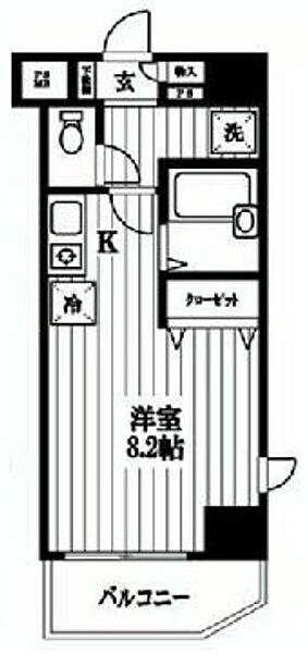 エスコート麻布十番 ｜東京都港区麻布十番3丁目(賃貸マンション1R・10階・21.30㎡)の写真 その2