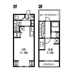 SolFi金町 1LDKの間取図画像