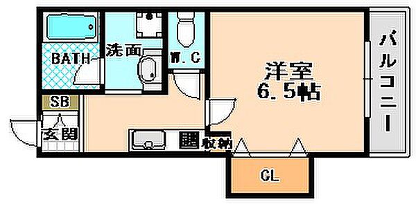 エクセル新伊丹 ｜兵庫県伊丹市南本町7丁目(賃貸マンション1K・4階・24.00㎡)の写真 その2