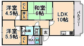 シャトーロード  ｜ 兵庫県伊丹市南本町2丁目（賃貸マンション3LDK・2階・63.00㎡） その2