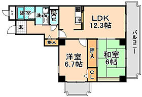 メゾンドーレ野間南  ｜ 兵庫県伊丹市野間8丁目（賃貸マンション2LDK・3階・65.72㎡） その2