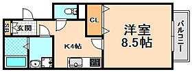 クレール梅ノ木Ｂ棟  ｜ 兵庫県伊丹市梅ノ木5丁目（賃貸アパート1K・1階・33.61㎡） その2