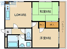 間取図画像 2LDK