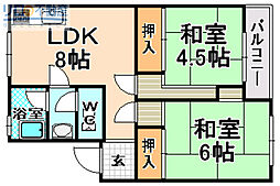 間取図画像 2LDK