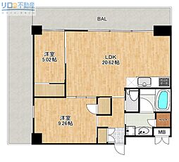 間取図画像 2LDK