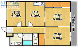 アーバンステージ 3DKの間取図画像