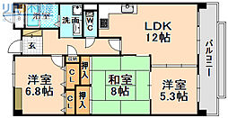 マトック荻野 3LDKの間取図画像