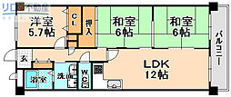 プレミールソシア 3LDKの間取図画像