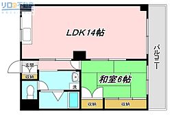 聖隆エレガントハイツ 1LDKの間取図画像