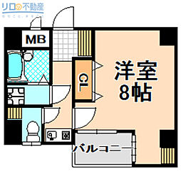 アクトアベンテ伊丹 1Kの間取図画像