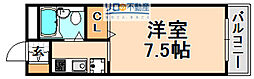 ロイヤル伊丹 1Kの間取図画像