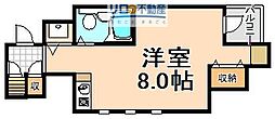 コメットマンション鴻池A棟 ワンルームの間取図画像