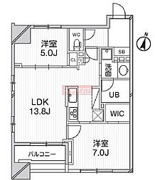 GRAN PASEO明大前 6階2LDKの間取り