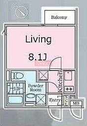 ＰＡＳＥＯ西新宿五丁目ＩＩ 3階1Kの間取り