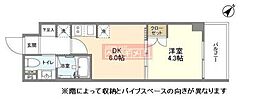 YSレジデンス代田橋 1DKの間取図画像