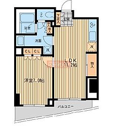 レジデンス代々木公園 1LDKの間取図画像