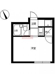 スカイコート中野南台 ワンルームの間取図画像