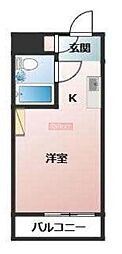メゾン・ド・ロベリー ワンルームの間取図画像