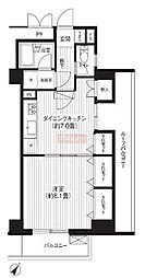 ロイヤル笹塚 1DKの間取図画像