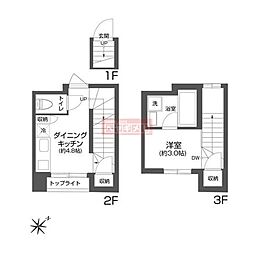 FAREウエハラコマチ 1DKの間取図画像