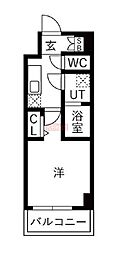 和光市白子3丁目マンション 1Kの間取図画像